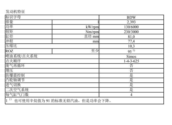 2011年奥迪A6 BDW发动机维修手册