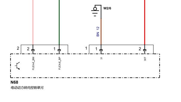2022年奔驰GLB180转向系统电路图