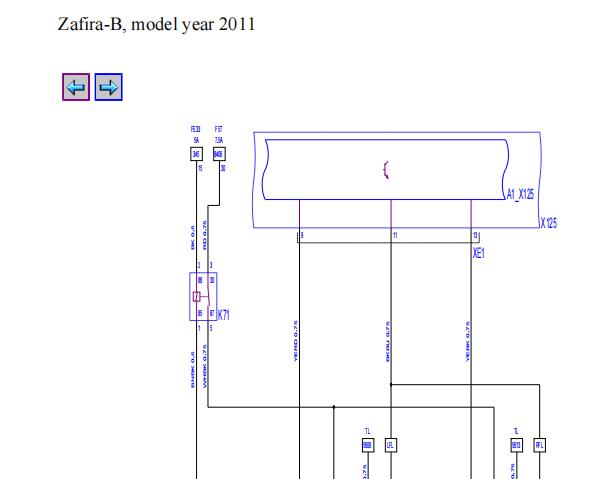 2011年欧宝赛飞利转向灯电路图