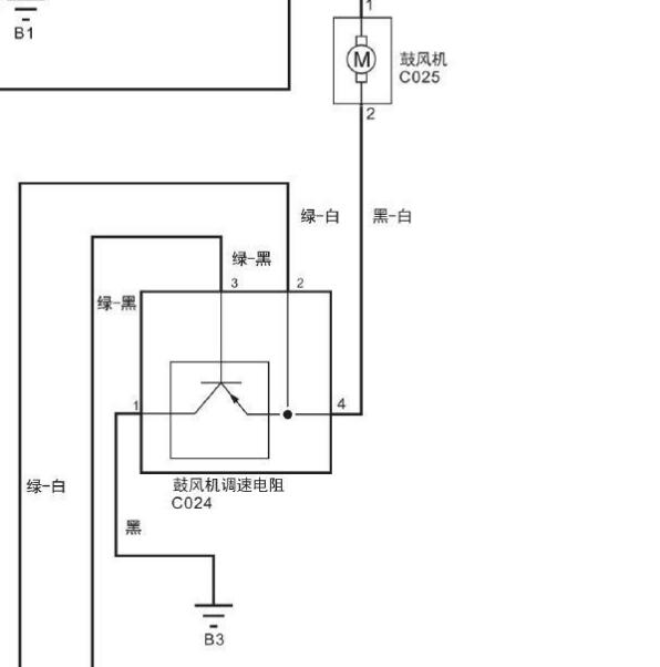 2018年福田拓陆者鼓风机电路图