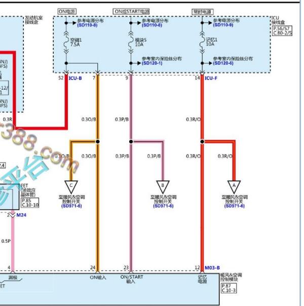 2021年起亚智跑空调电路图
