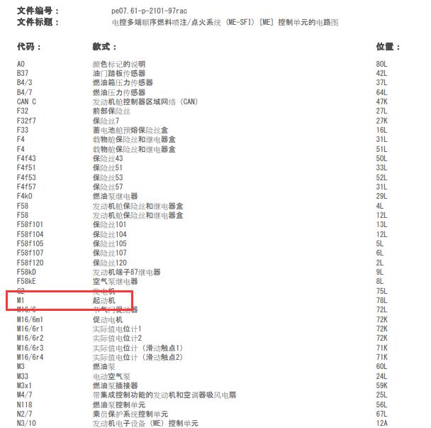 2009年奔驰R300 起动机电路图