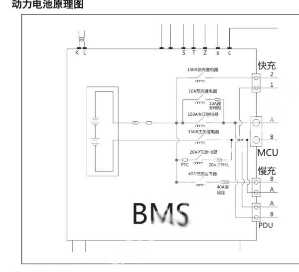 2020年开瑞海豚EV电池包电路图