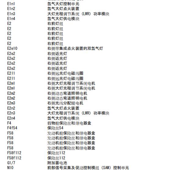 2008年奔驰GL500右前疝气灯电路图