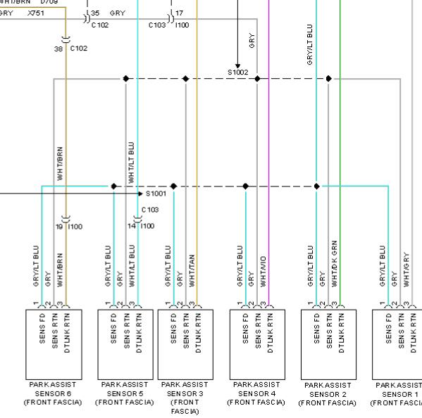 2013年克莱斯勒300S前雷达电路图