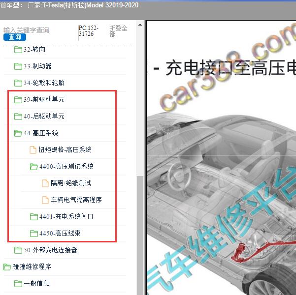 2019-2020年Tesla(特斯拉)-Model 3 驱动电机和高压系统维修手册