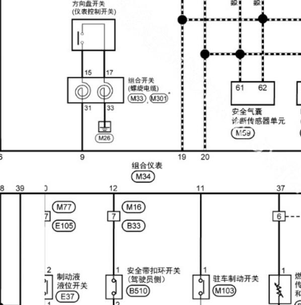 2021年东风启辰D60 PLUS仪表电路图