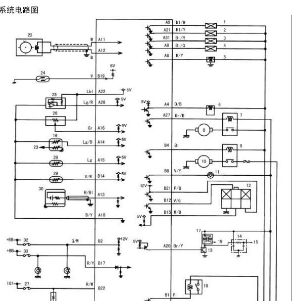 铃木北斗星 K14B发动机电路图