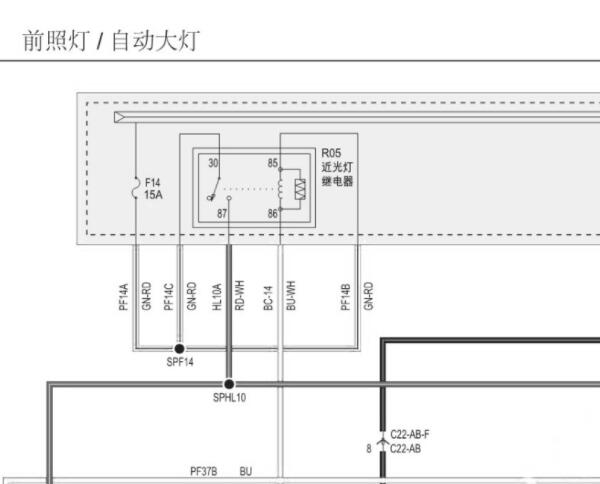 2023年江铃福特全顺大灯电路图和故障资料