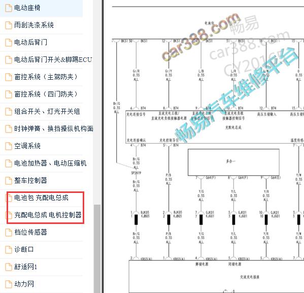2021-2022年比亚迪宋PLUS EV OBC车载充电机电路图