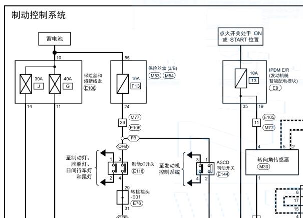 2020年东风启辰T90 ABS电路图资料