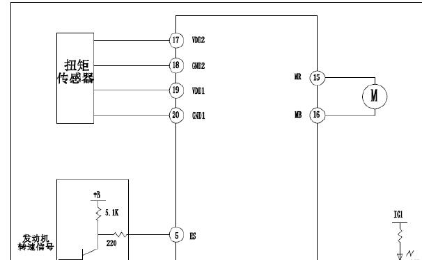 2021年长安跨越王X1转向助力电路图