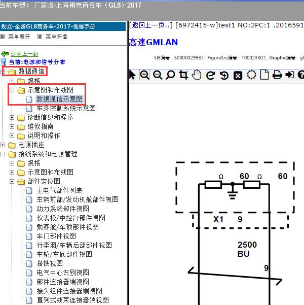 2017年上海别克-商务车（GL8）网络通讯和网关电路图