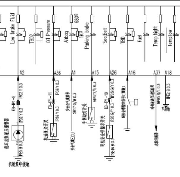 2015年东风风行景逸XV仪表电路图