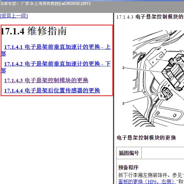 2013年上海别克-君越 悬架系统维修手册