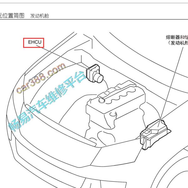 2020-2021年五十铃铃拓 HCU安装位置