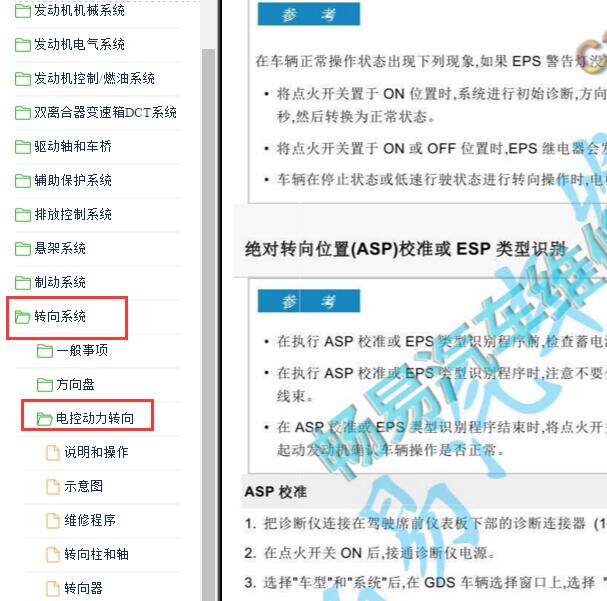 2015年现代途胜转向系统维修手册