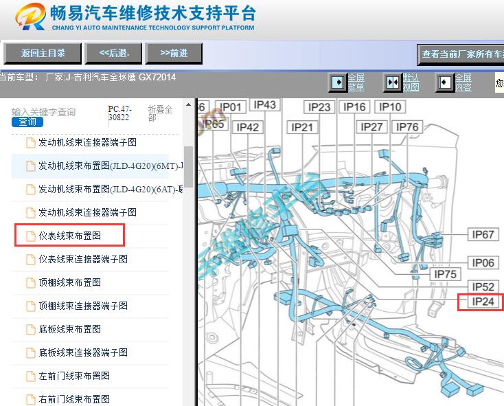 2014年吉利全球鹰GX7防盗电脑位置资料
