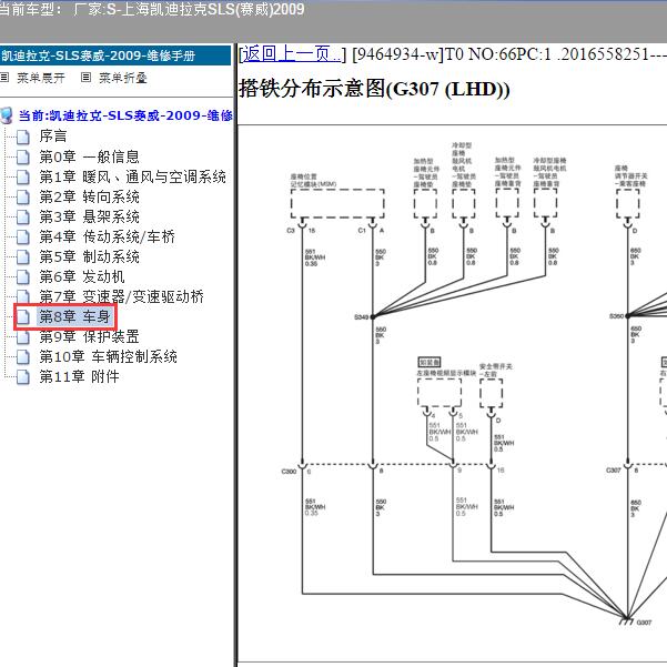 2009年上海凯迪拉克-SLS(赛威) 搭铁电路图
