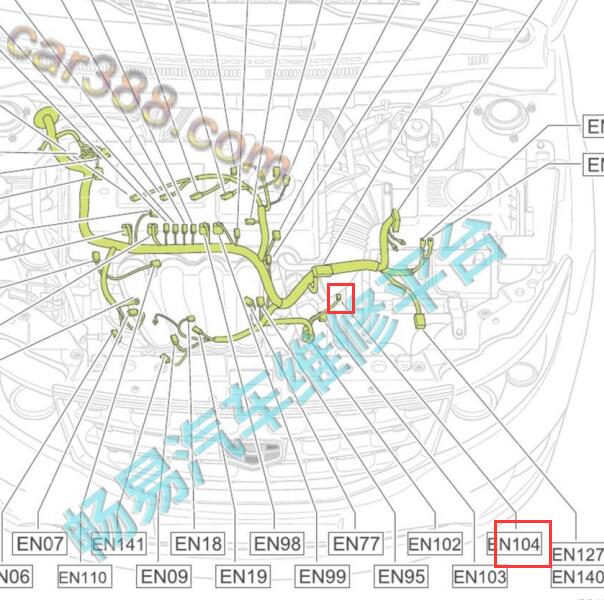 2019年吉利远景变速箱输入速度传感器位置
