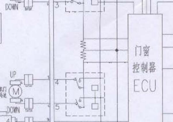 2009年福田迷迪车窗电路图