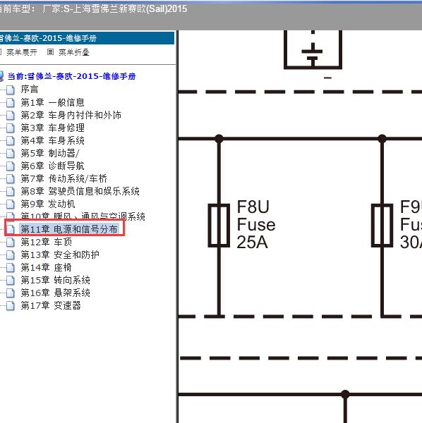 2015年上海雪佛兰-新赛欧(Sail) 保险电路图