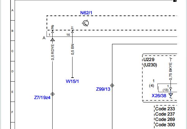 2015年奔驰E320L 雷达电路图资料