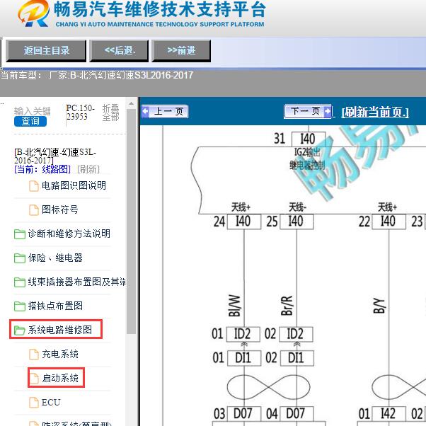 2016年北汽幻速S3L天线电路图