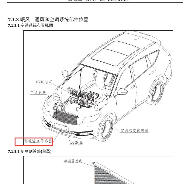 2020年东风风光IX7 环境温度传感器.