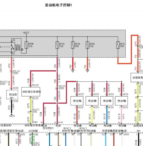 2021年塞力斯SF5 发动机电路图