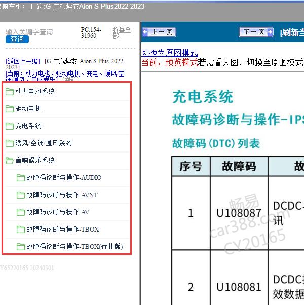 2022-2023年广汽埃安-Aion S Plus 诊断手册