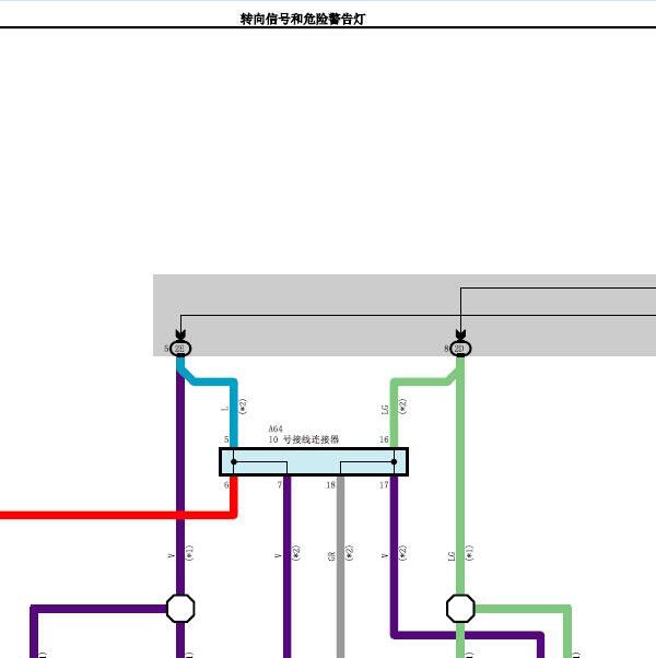 2018年本田致享转向灯电路图
