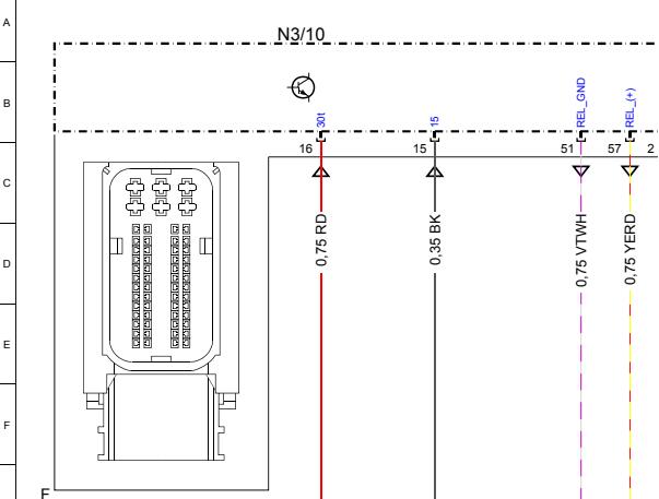2019年奔驰A180发动机电路图