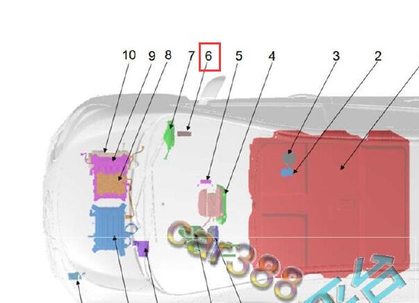 2016-2019年江淮IEV6E 车身电脑的位置资料