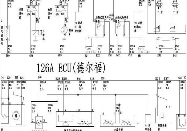 2018年东风风光580发动机电路图