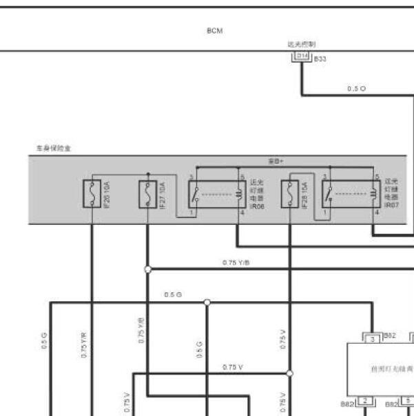 2019年福田图雅诺车身电路图