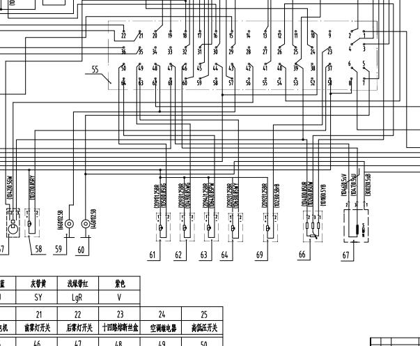 2020年长安跨越王X1发动机电脑电路图