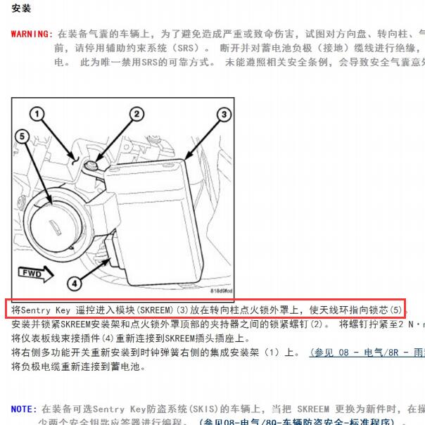2014年吉普指南者遥控接收电路图和位置