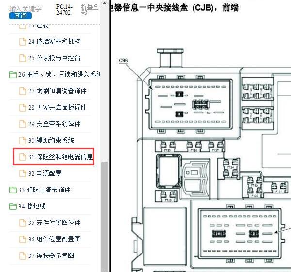 2012年福特福克斯保险位置与说明