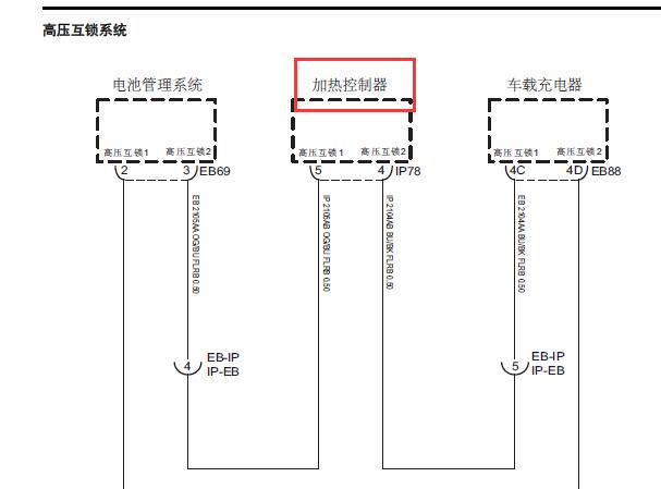 2019-2022年上汽大通EUNIQ 5 PTC加热器电路图