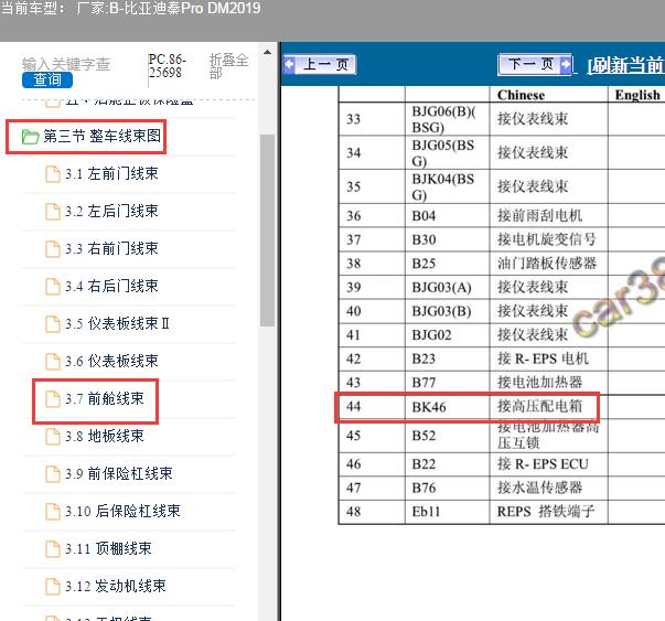 2019年比亚迪秦Pro DM高压配电盒位置