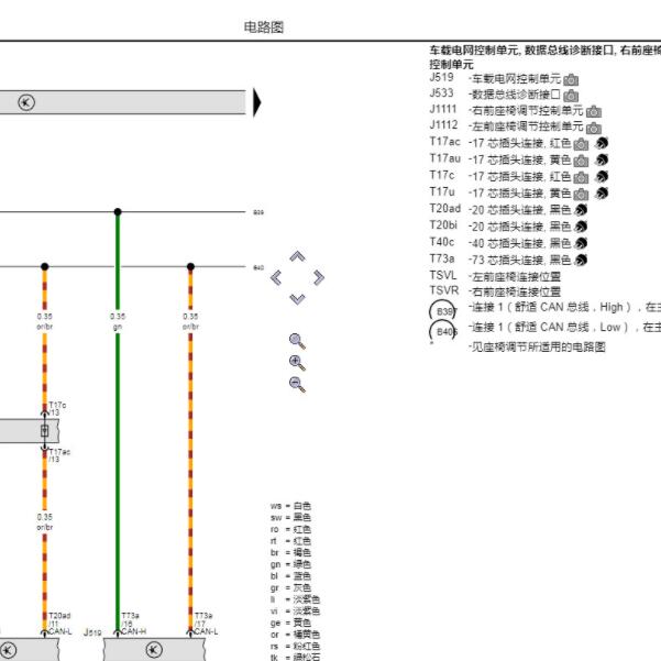 2021年大众ID.6 X车载电网控制单元电路图