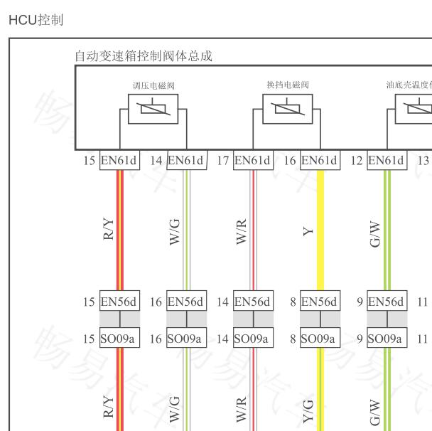 2017年吉利帝豪新能源变速箱电路图.