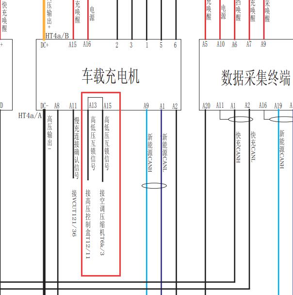 2015-2016年北汽EV160 高压互锁电路图.