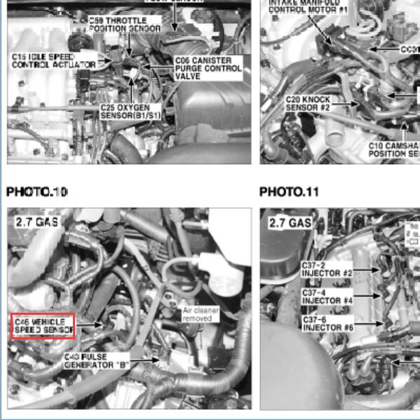 2006年现代途胜 车身传感器位置