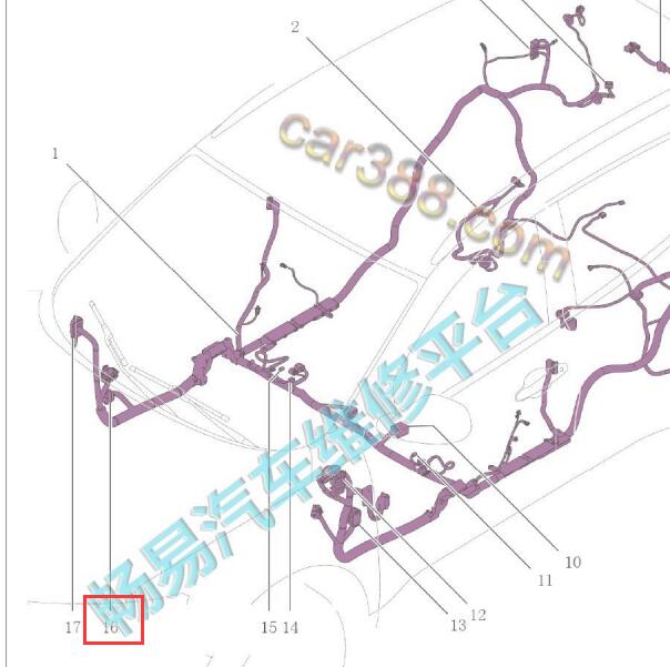 2018年哈弗H4 XC412 XC612插头位置