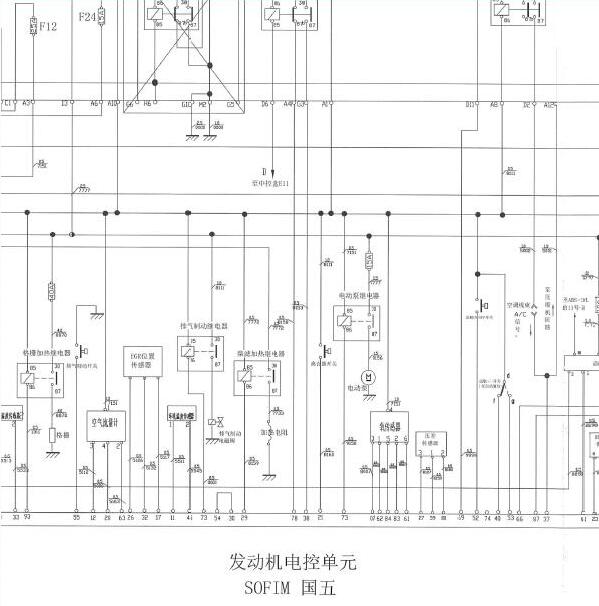 2010-2015年依维柯宝迪发动机电路图