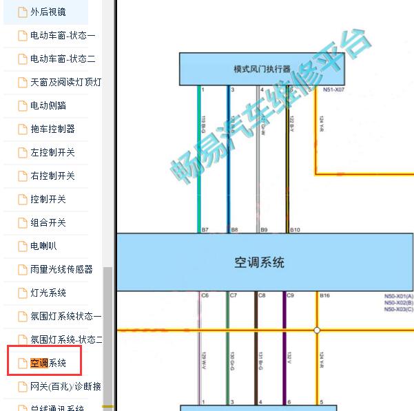 2022年长城坦克300空调电路图