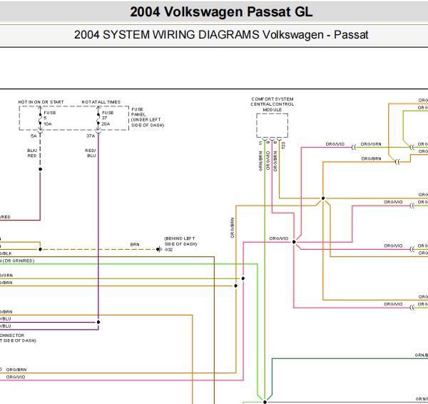 2004年大众帕萨特通讯电路图