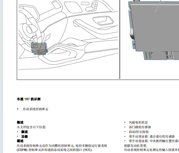 2019年奔驰GLC260网关位置资料